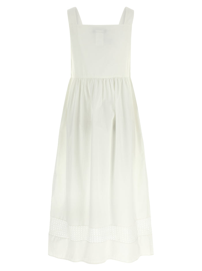 Max Mara 100% cotton dress in white — view 2
