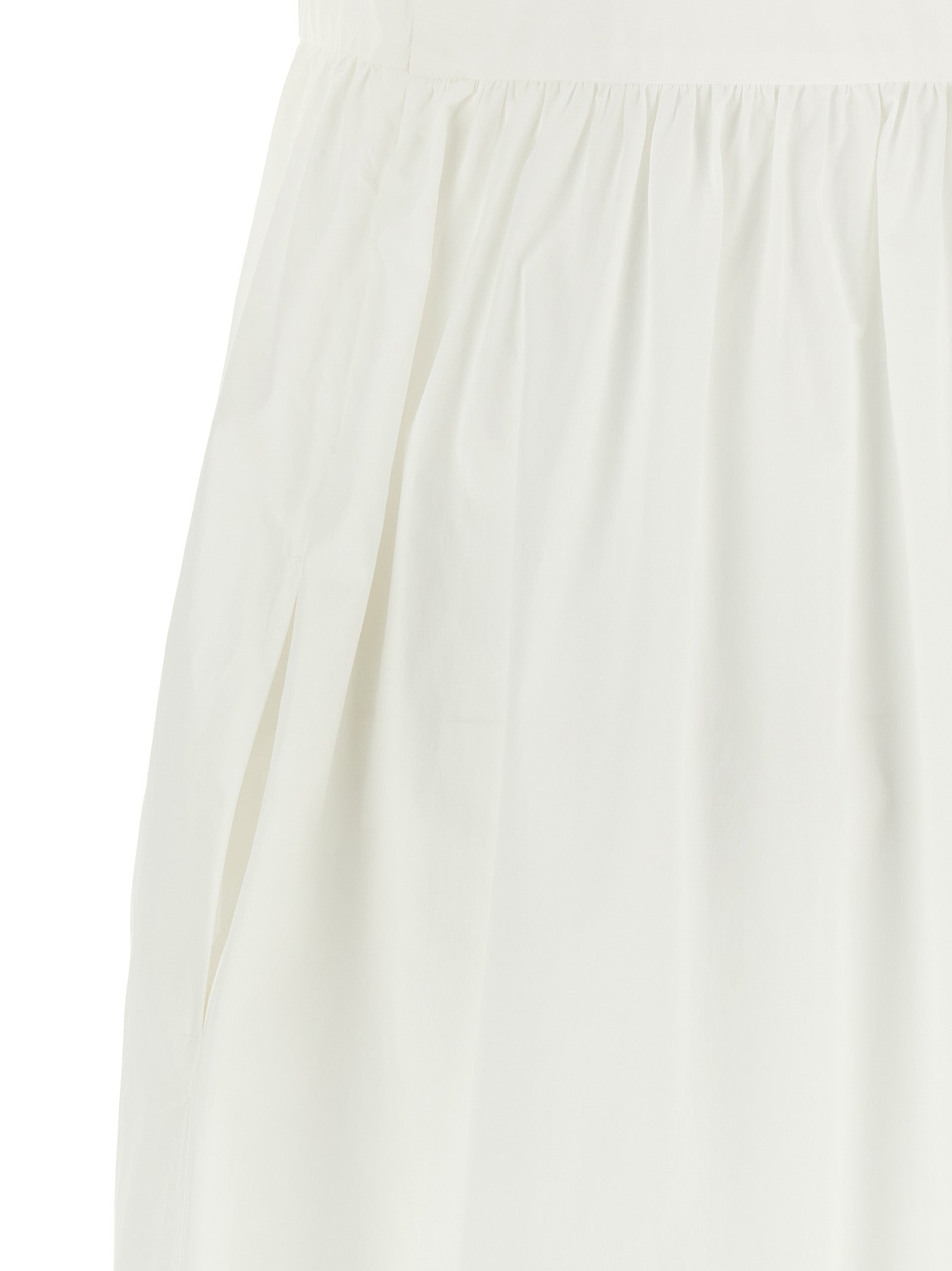 Max Mara 100% cotton dress in white — view 4