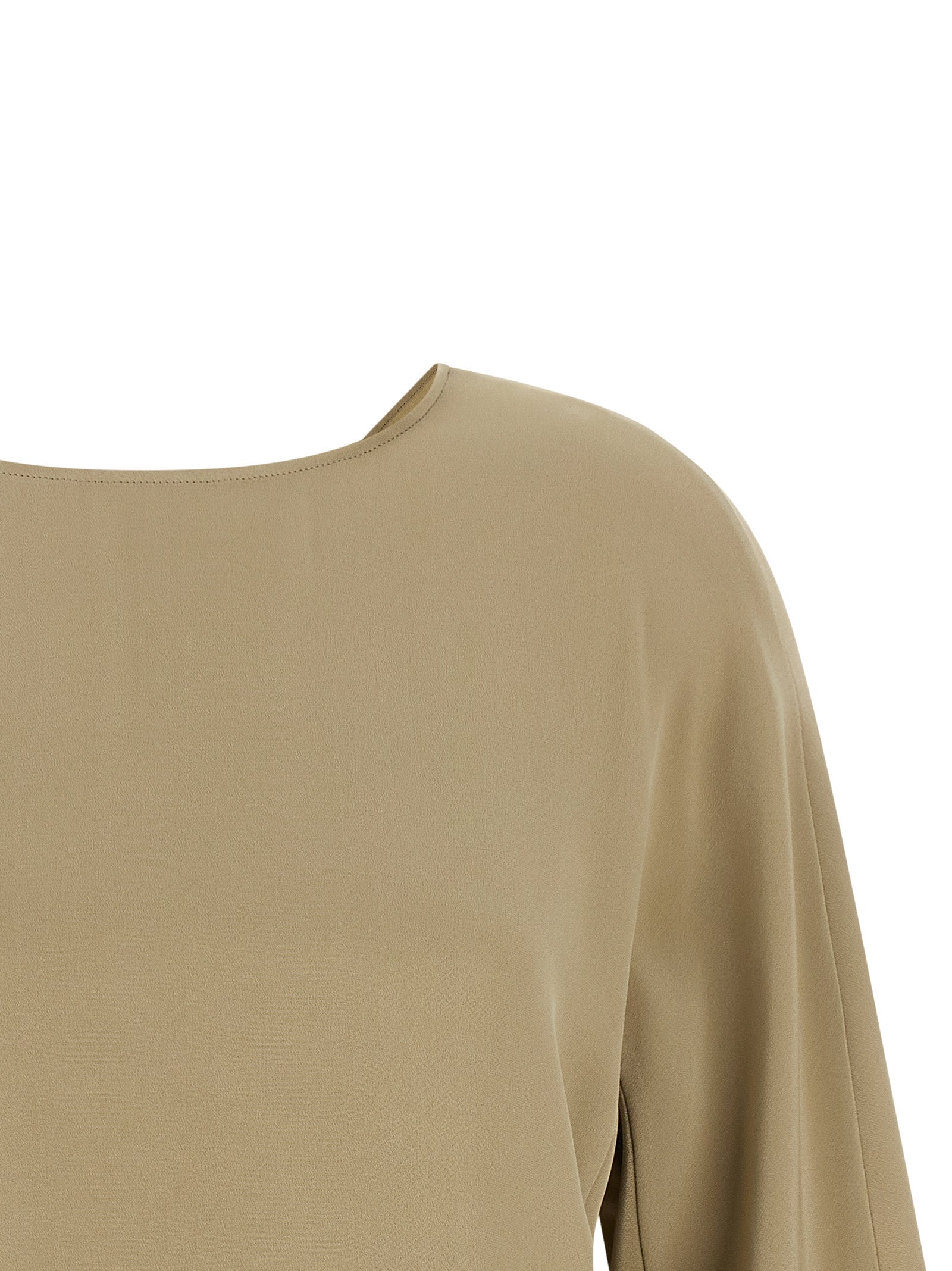 Max Mara 100% Silk blouse in beige — view 3