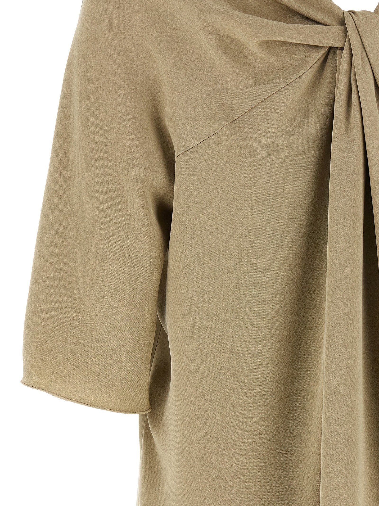 Max Mara 100% Silk blouse in beige — view 4