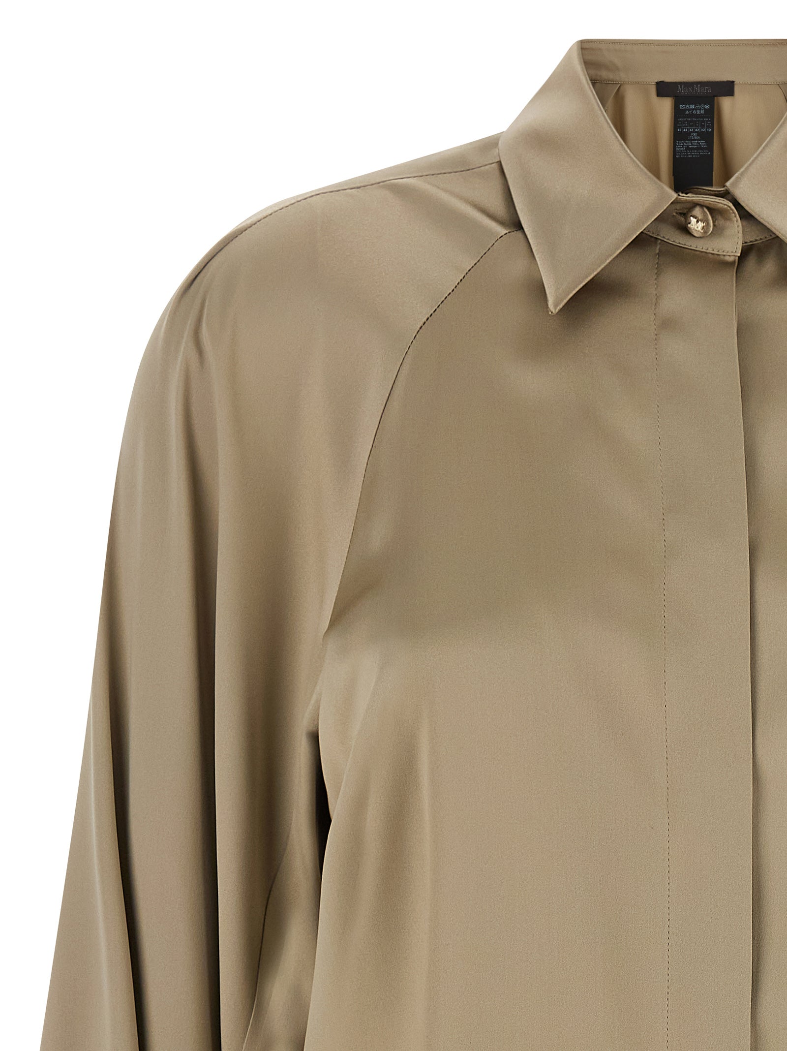 Max Mara 100% Silk blouse in beige — view 3
