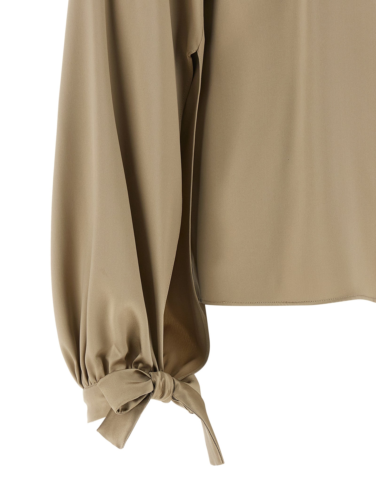Max Mara 100% Silk blouse in beige — view 4