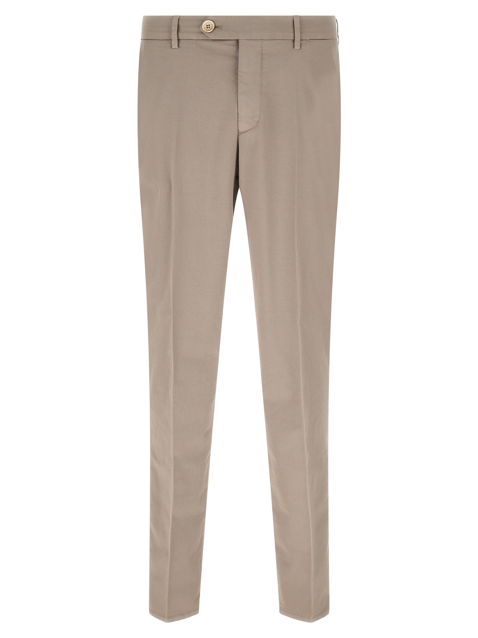 Brunello Cucinelli 97% cotton trousers in beige