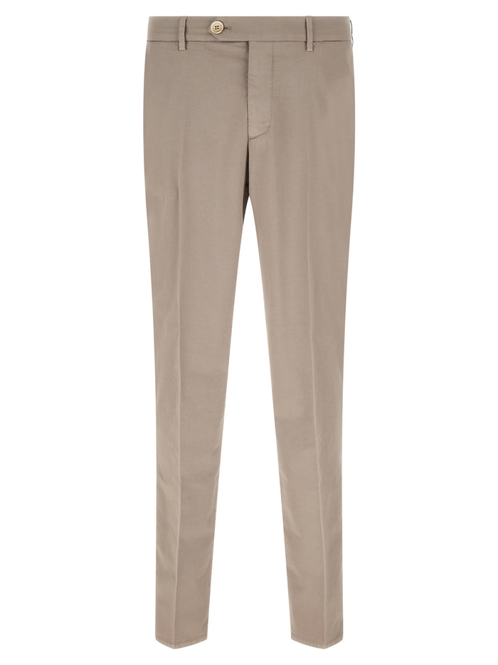 Brunello Cucinelli 97% cotton trousers in beige