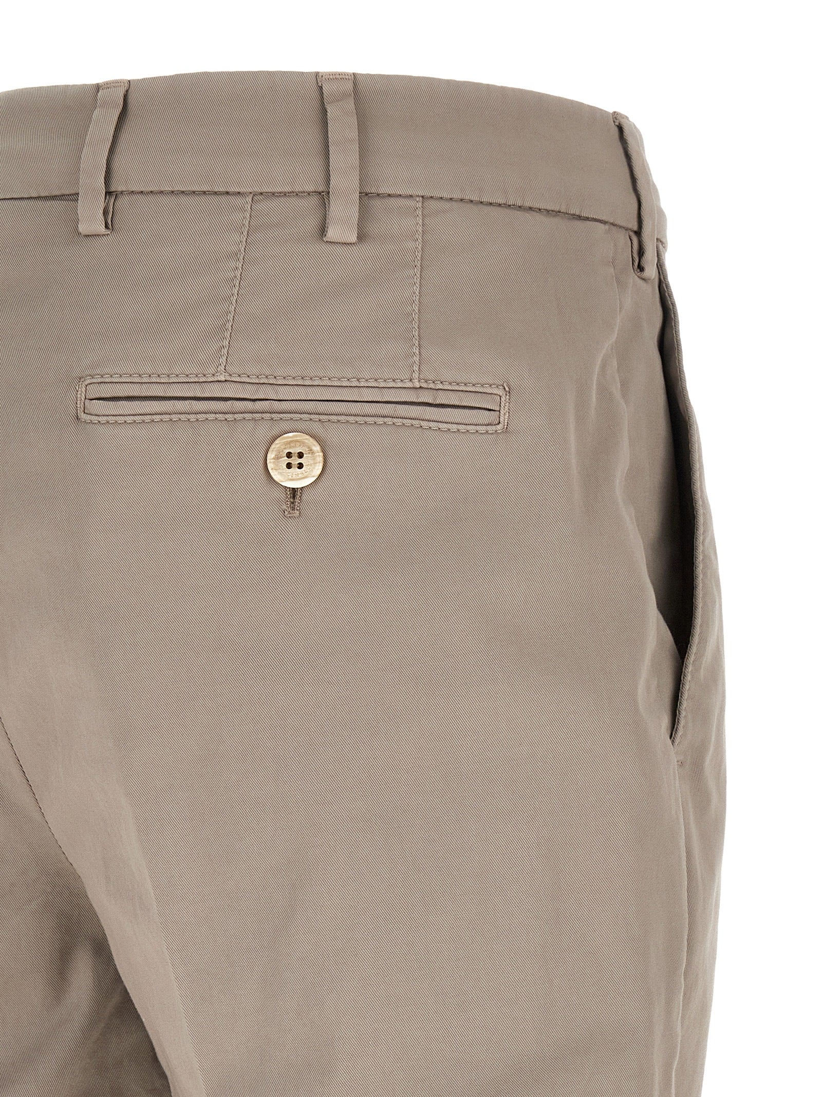 Brunello Cucinelli 97% cotton trousers in beige — view 4