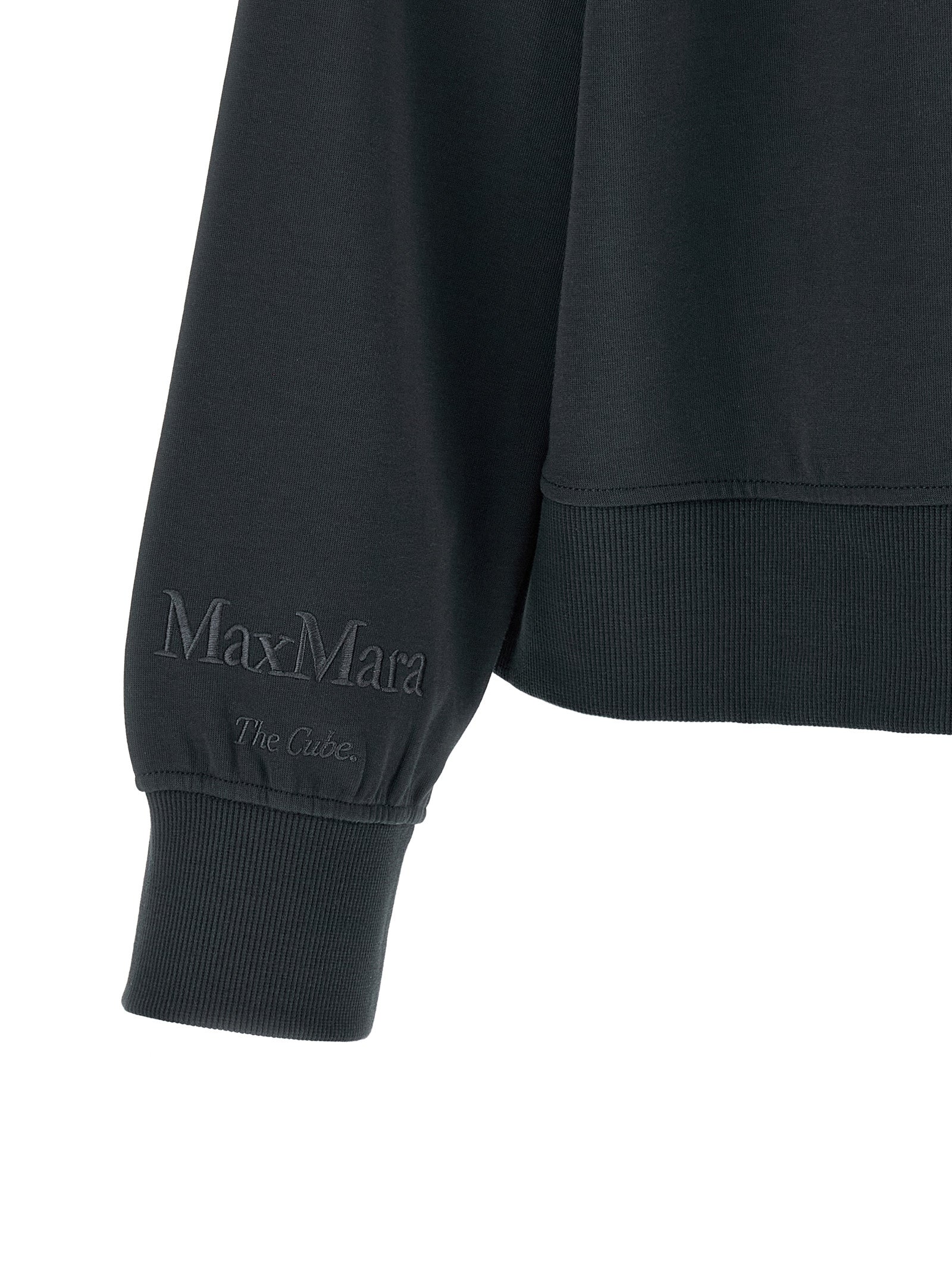 'S Max Mara 78% Cotton hoodie in black — view 4