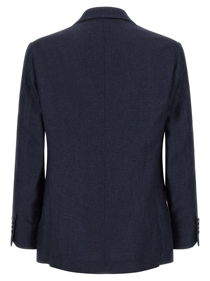 Brunello Cucinelli 49% Silk suit in black — view 2