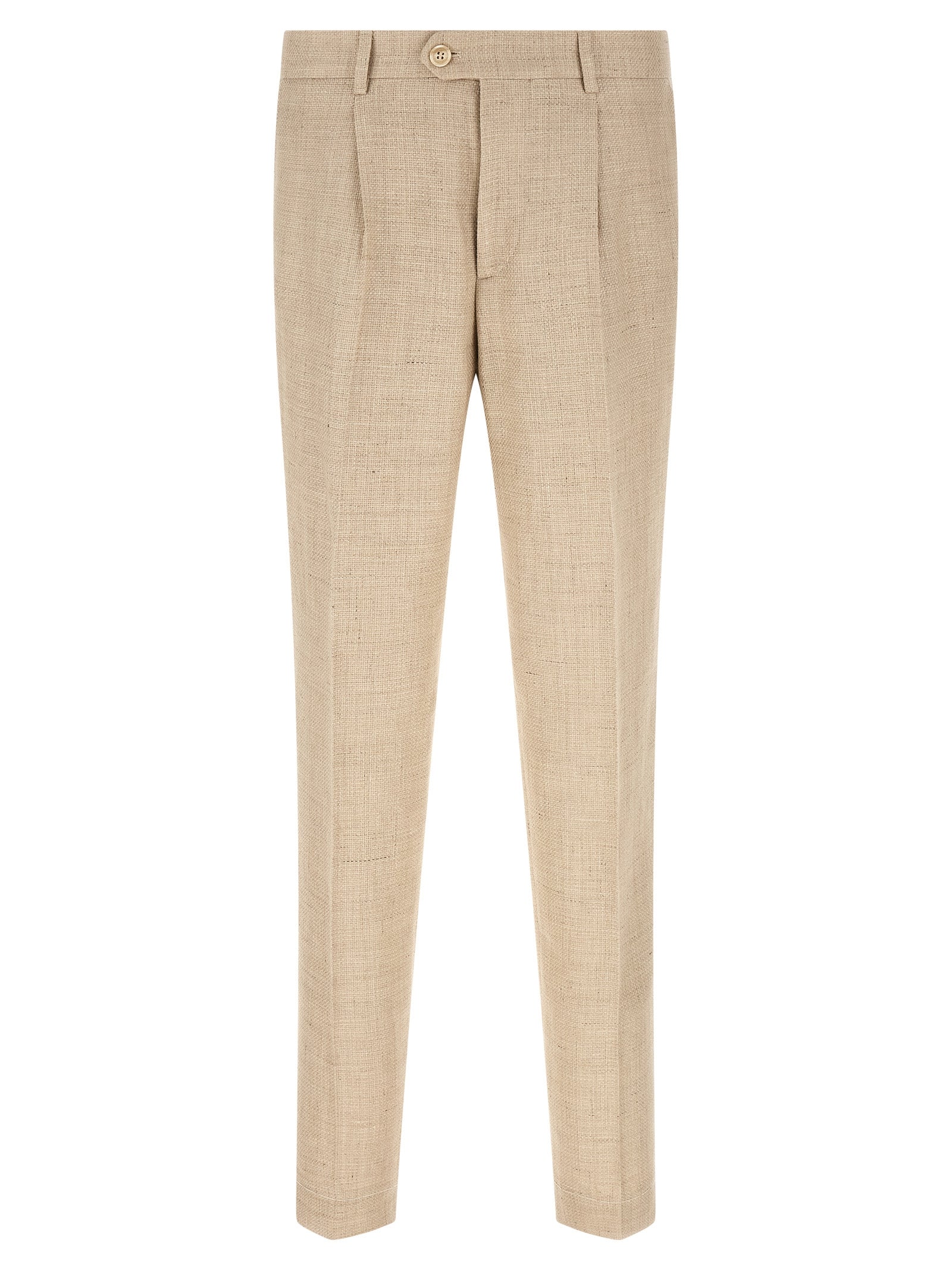 Brunello Cucinelli 49% silk suit in beige — view 4