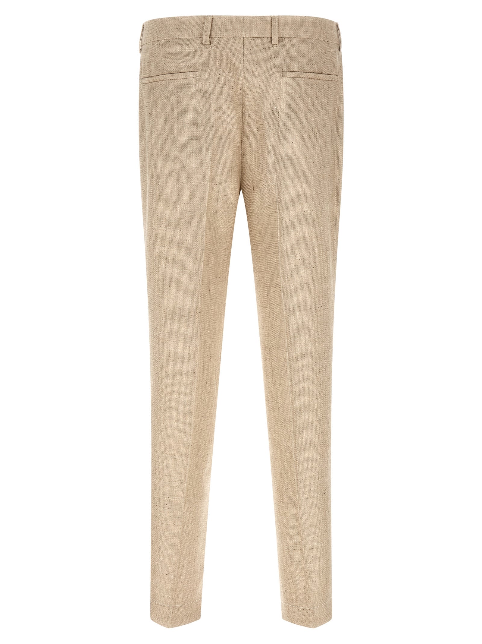 Brunello Cucinelli 49% silk suit in beige — view 5