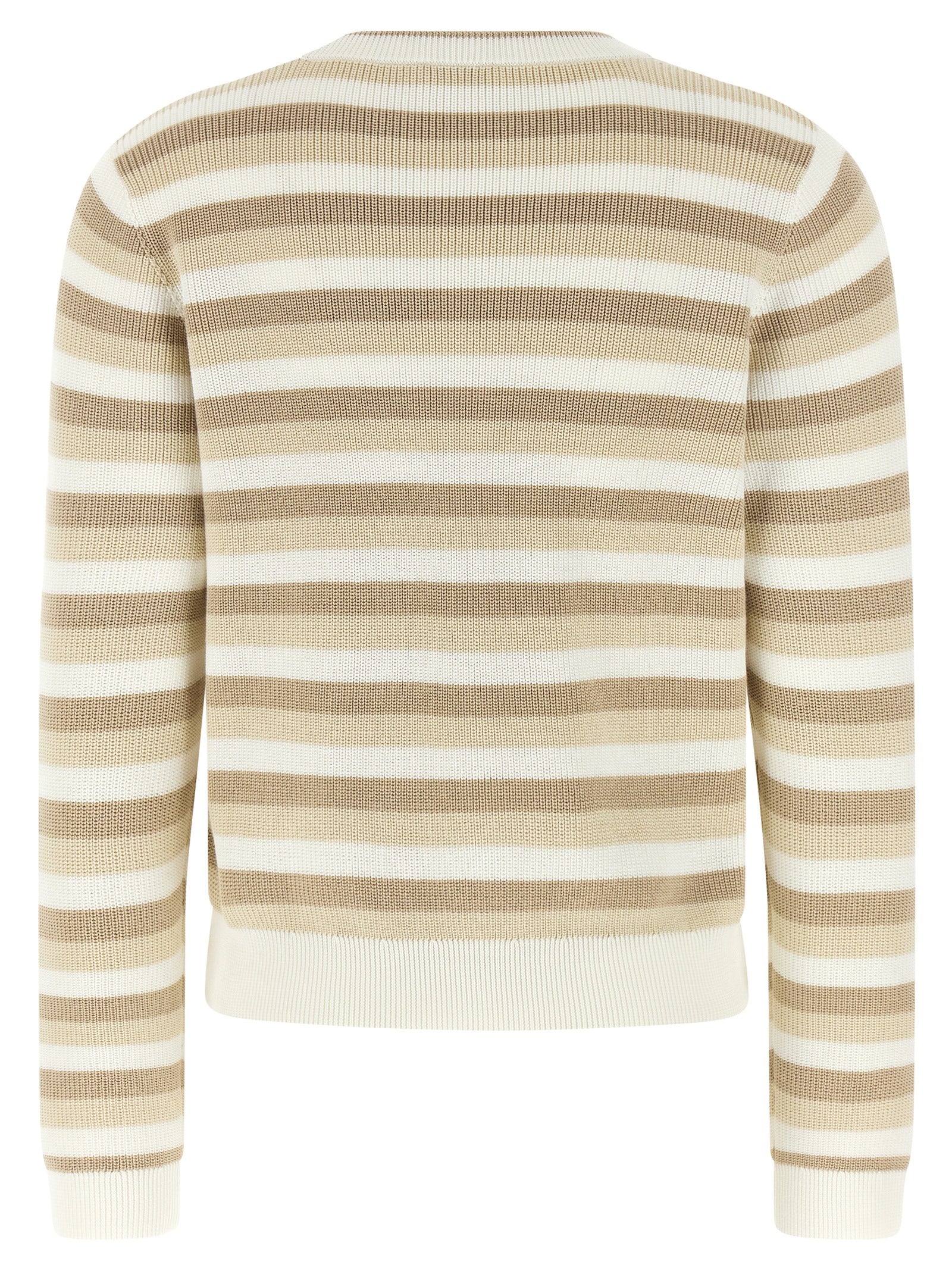 Brunello Cucinelli 100% cotton sweater in beige — view 2
