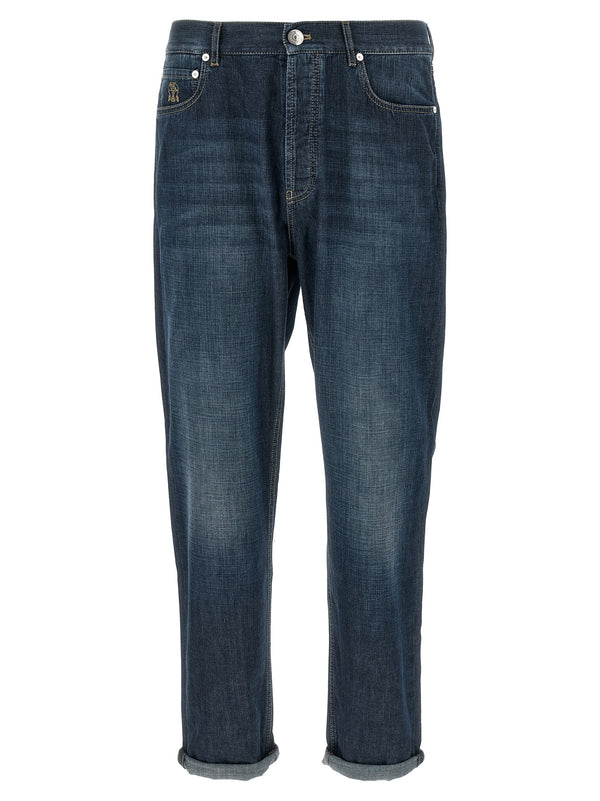 Brunello Cucinelli 100% cotton jeans in blue