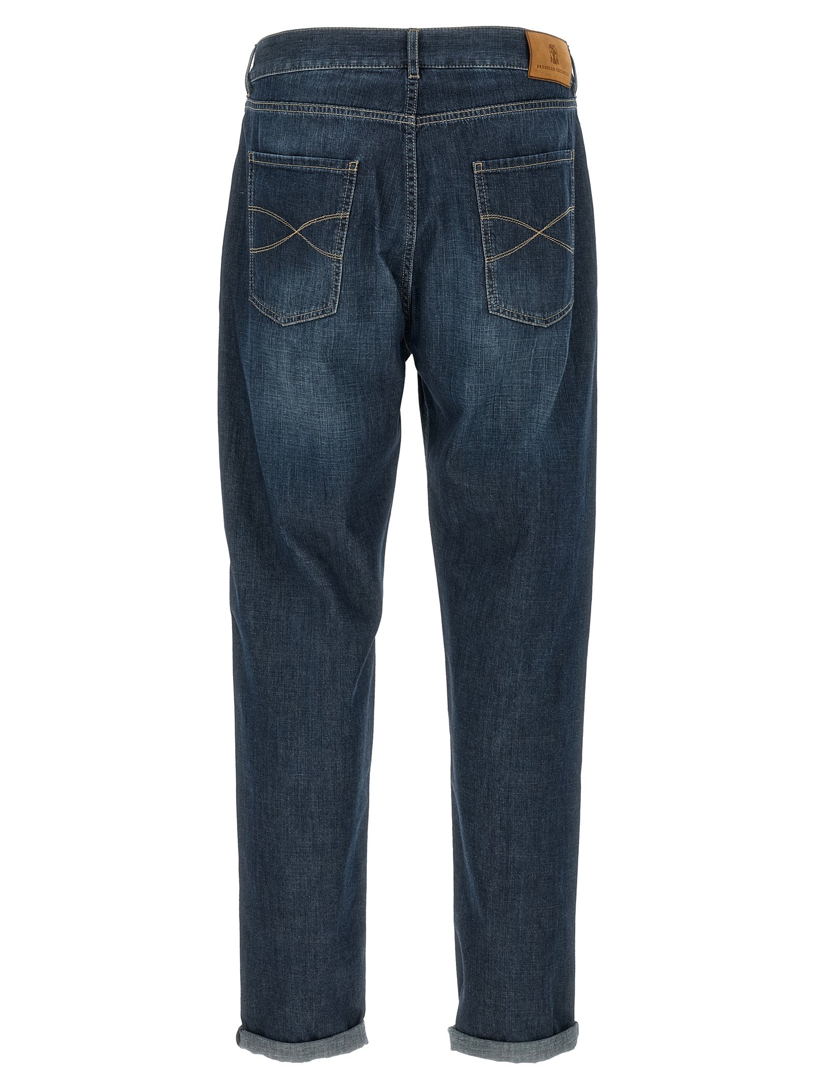 Brunello Cucinelli 100% cotton jeans in blue — view 2