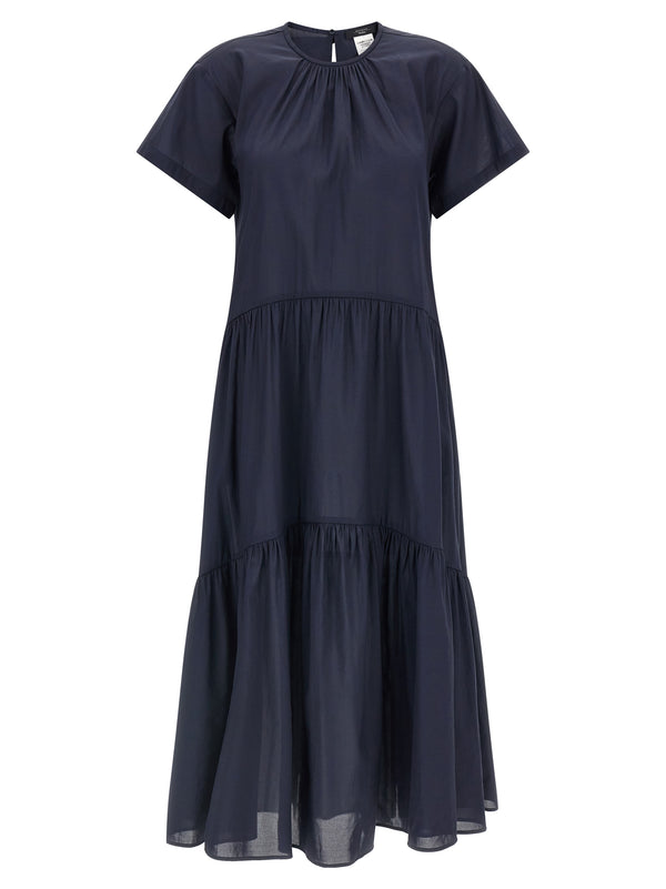 Max Mara 60% acetate dress in navy