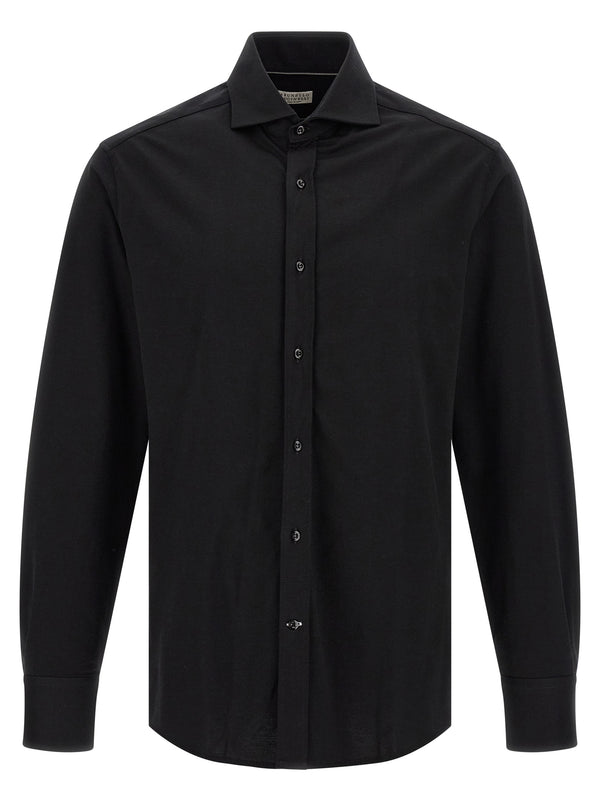 Brunello Cucinelli 100% Cotton shirt in black
