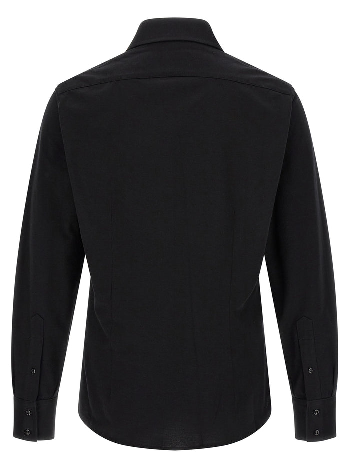 Brunello Cucinelli 100% Cotton shirt in black — view 2