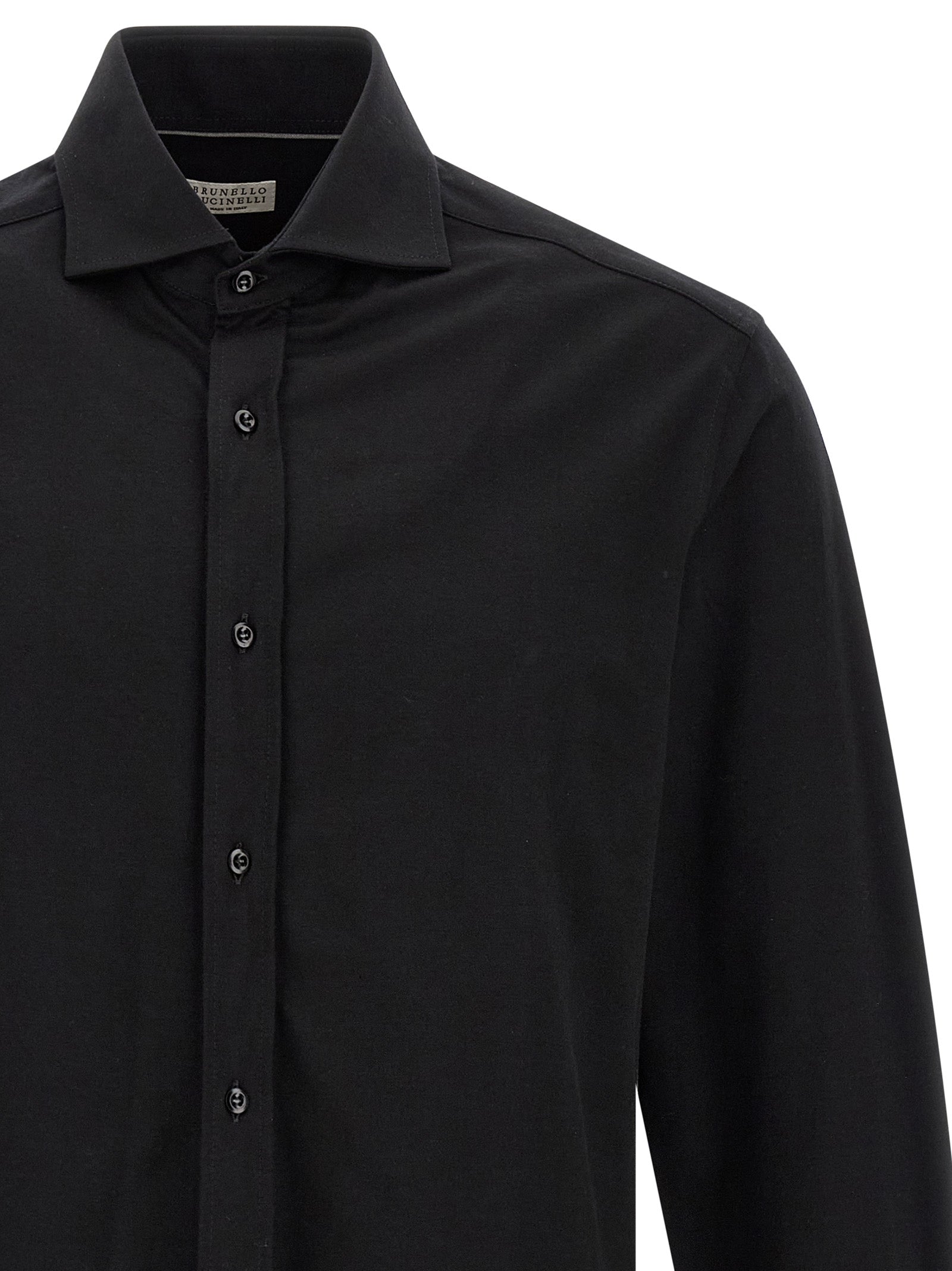 Brunello Cucinelli 100% Cotton shirt in black — view 3
