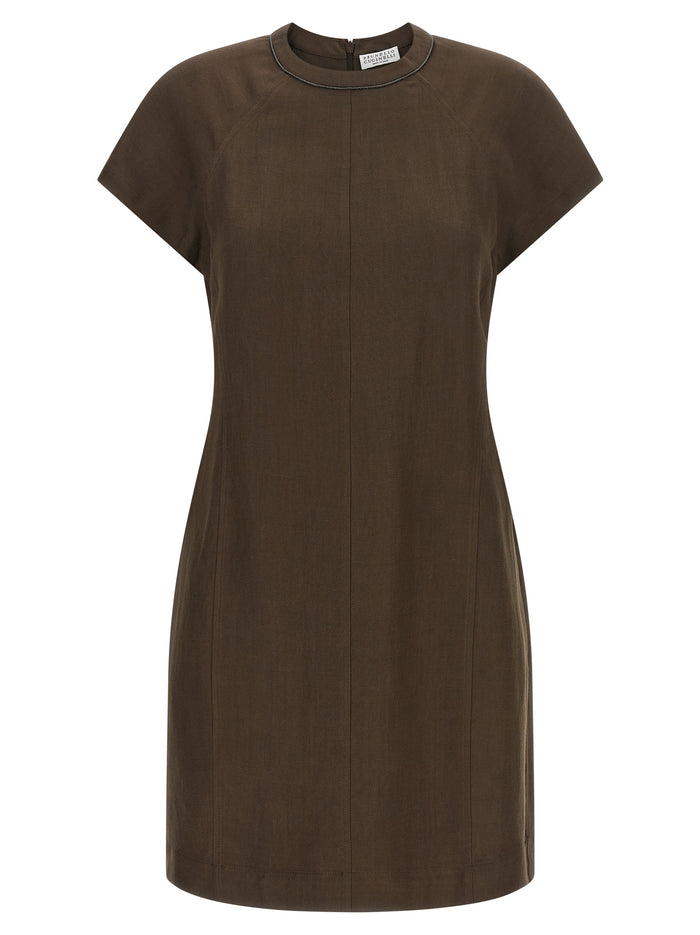 Brunello Cucinelli 72% Viscose dress in brown