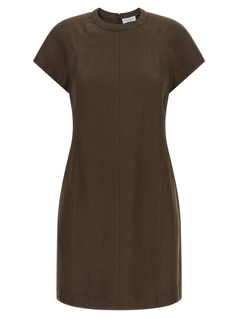 Brunello Cucinelli 72% Viscose dress in brown