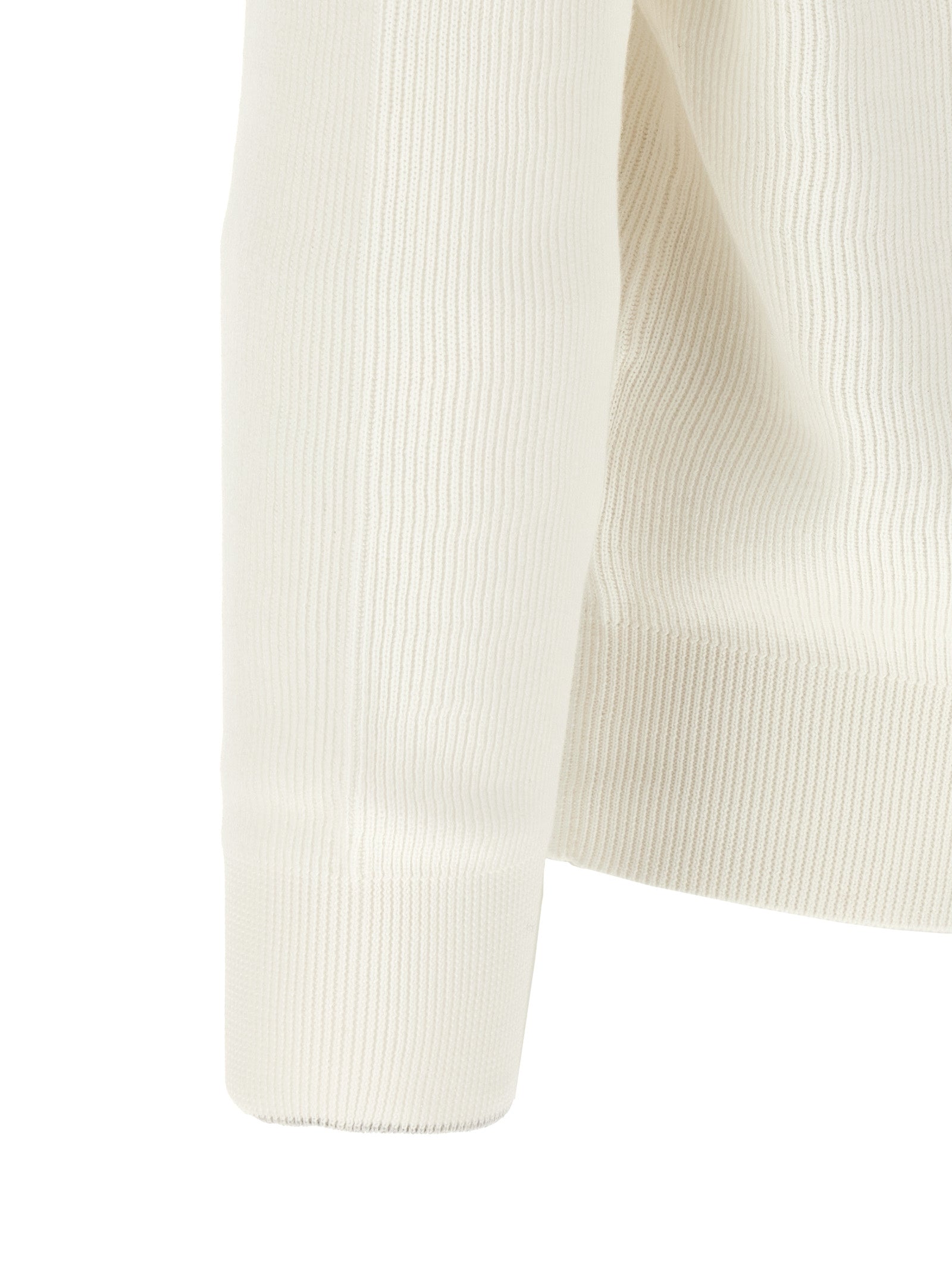 Brunello Cucinelli 100% cotton cardigan in white — view 4