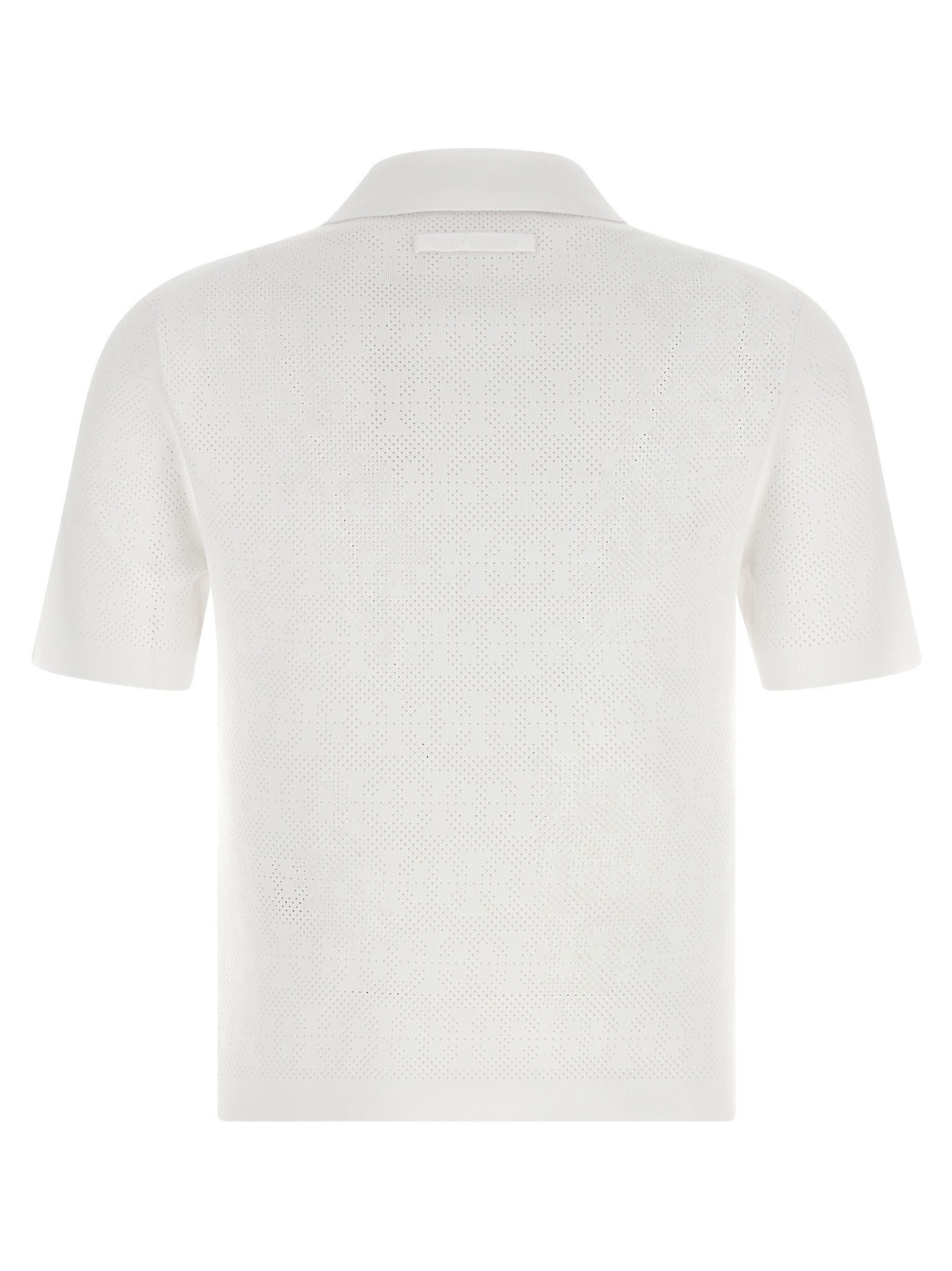 Tory Burch 56% Viscose polo shirt in white — view 2
