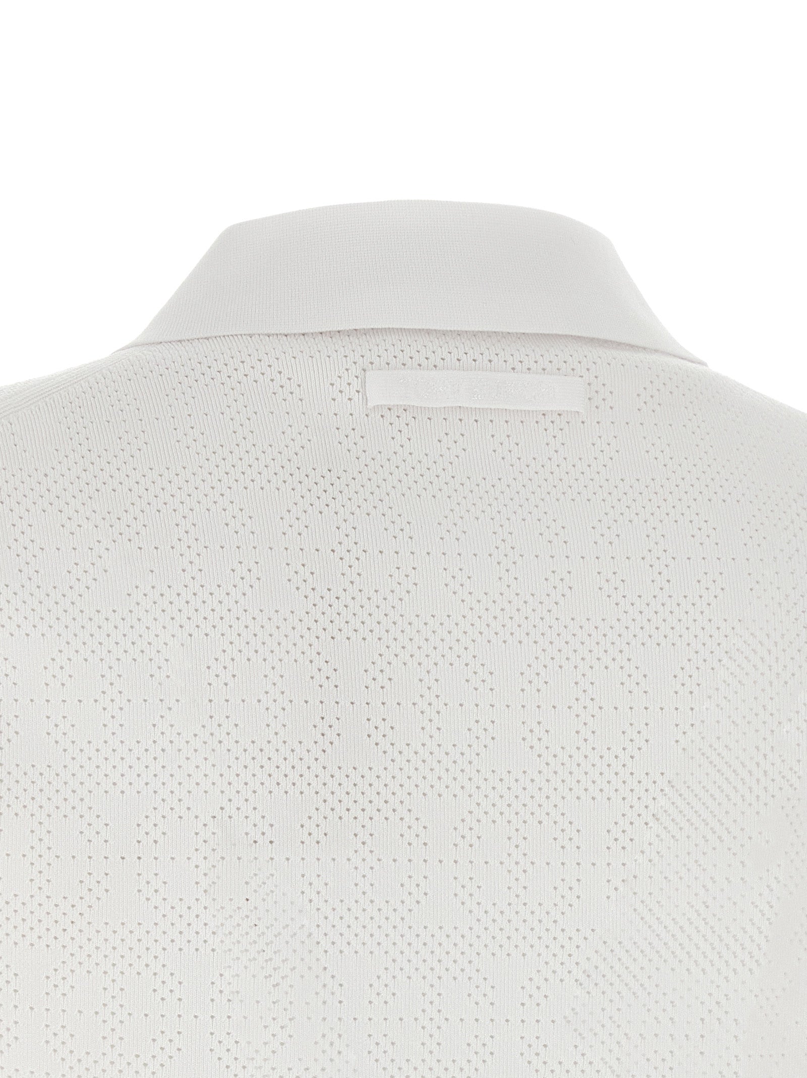 Tory Burch 56% Viscose polo shirt in white — view 4