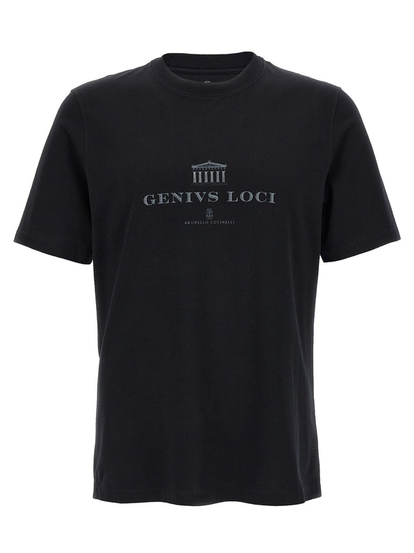 Brunello Cucinelli 100% cotton t-shirt in black
