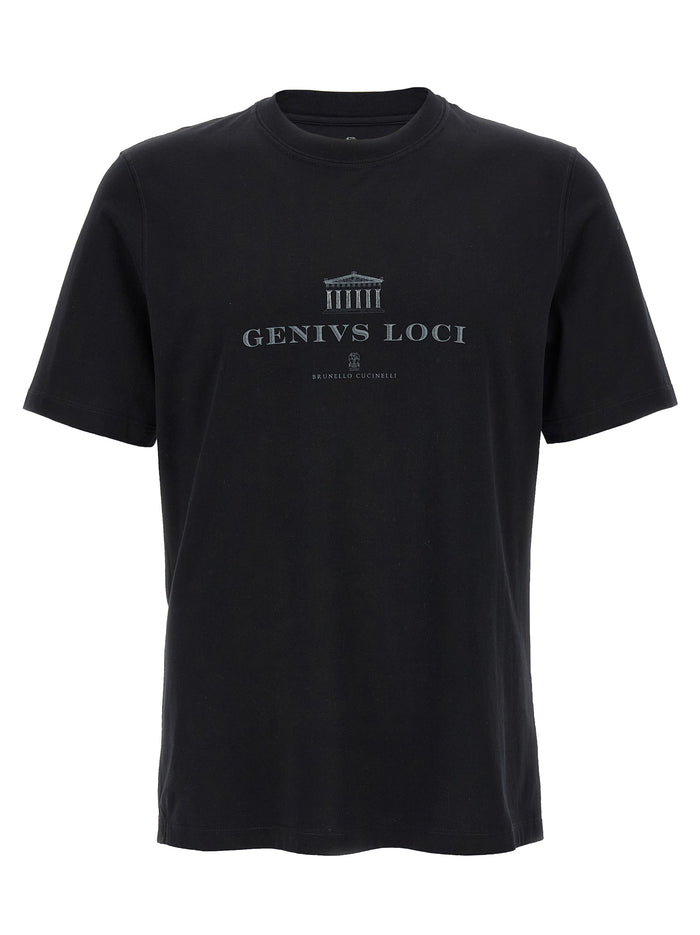 Brunello Cucinelli 100% cotton t-shirt in black