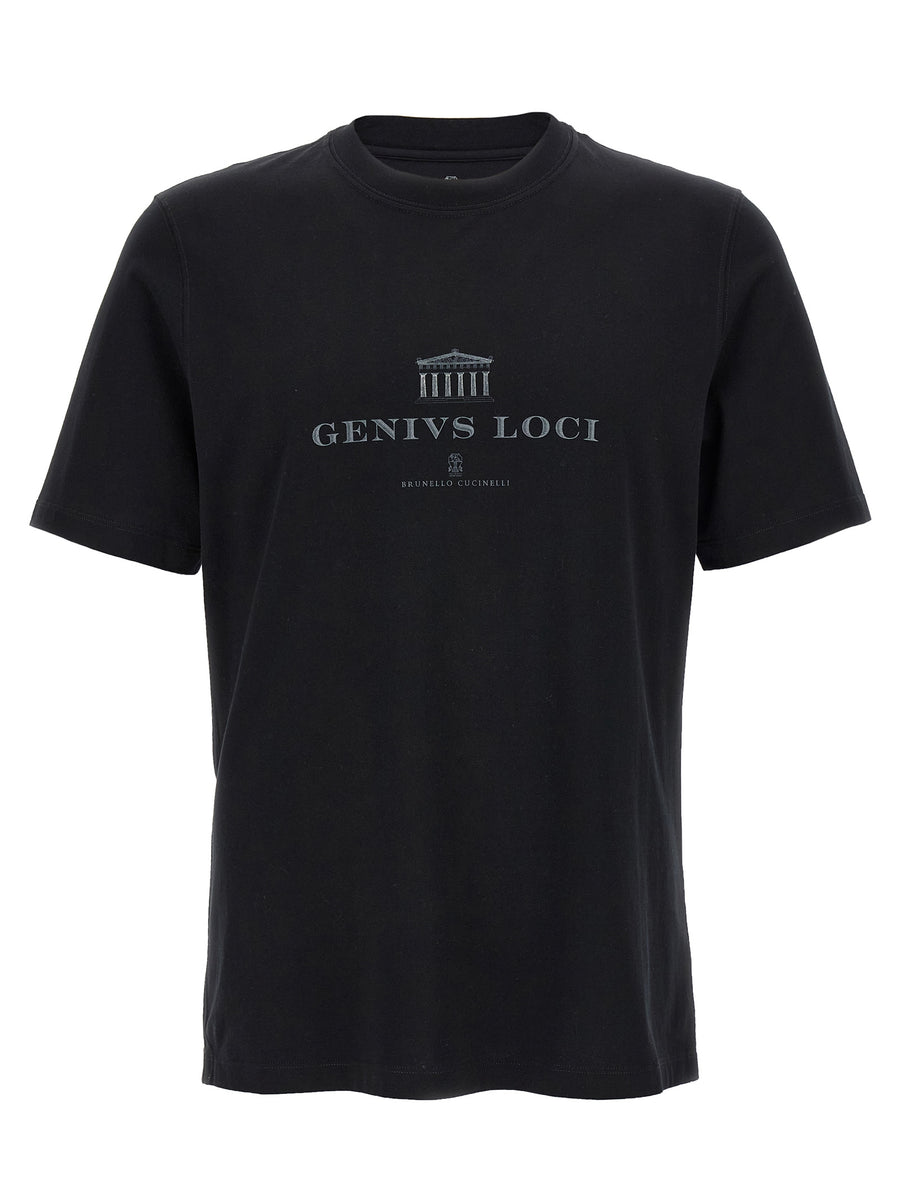 Brunello Cucinelli 100% cotton t-shirt in black
