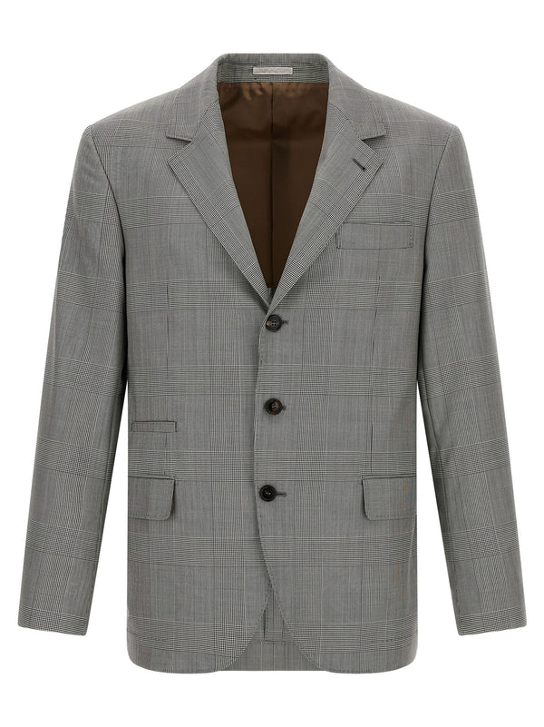 Gray Virgin Wool Blazer Clothing