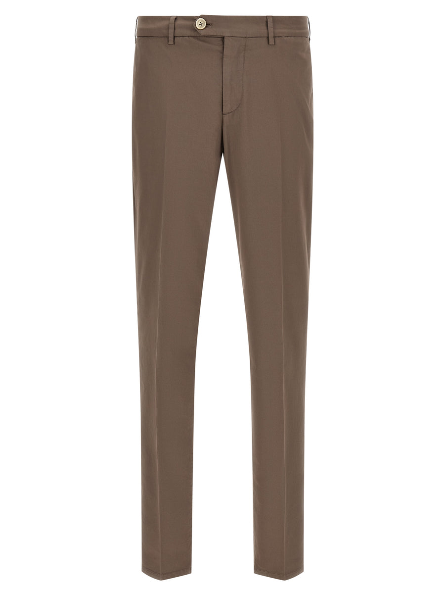 Brunello Cucinelli 97% cotton trousers in beige