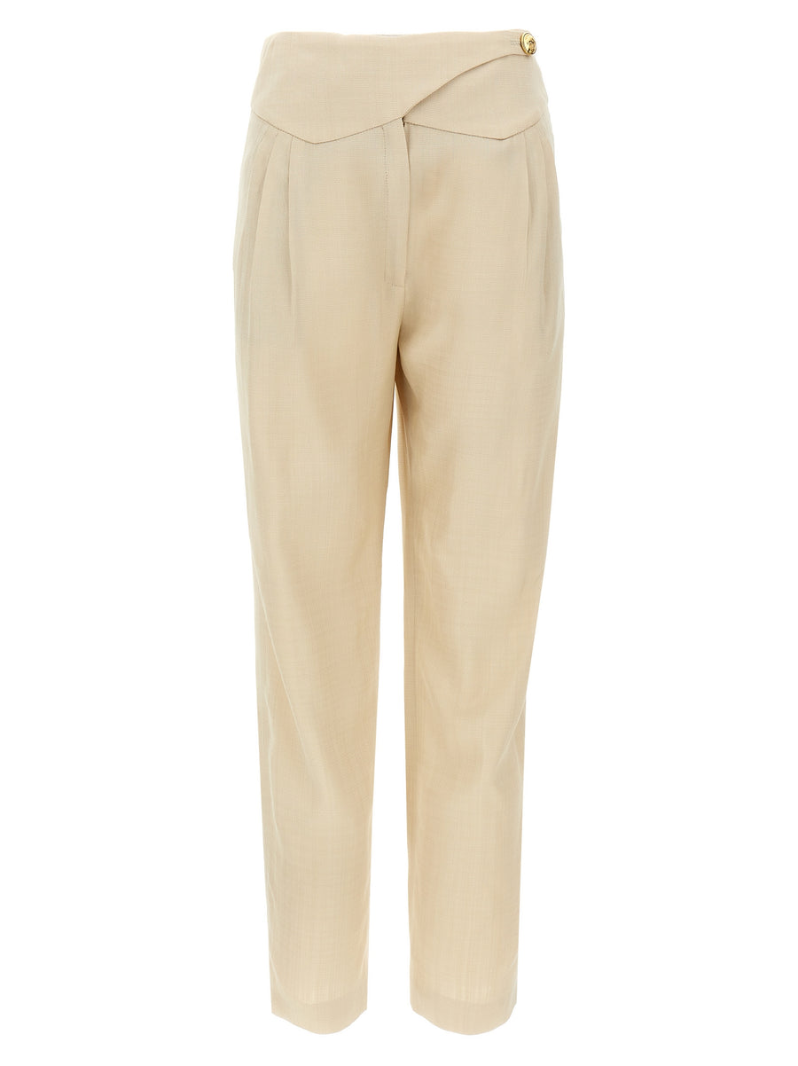 Blazé Milano 100% Viscose trousers in beige