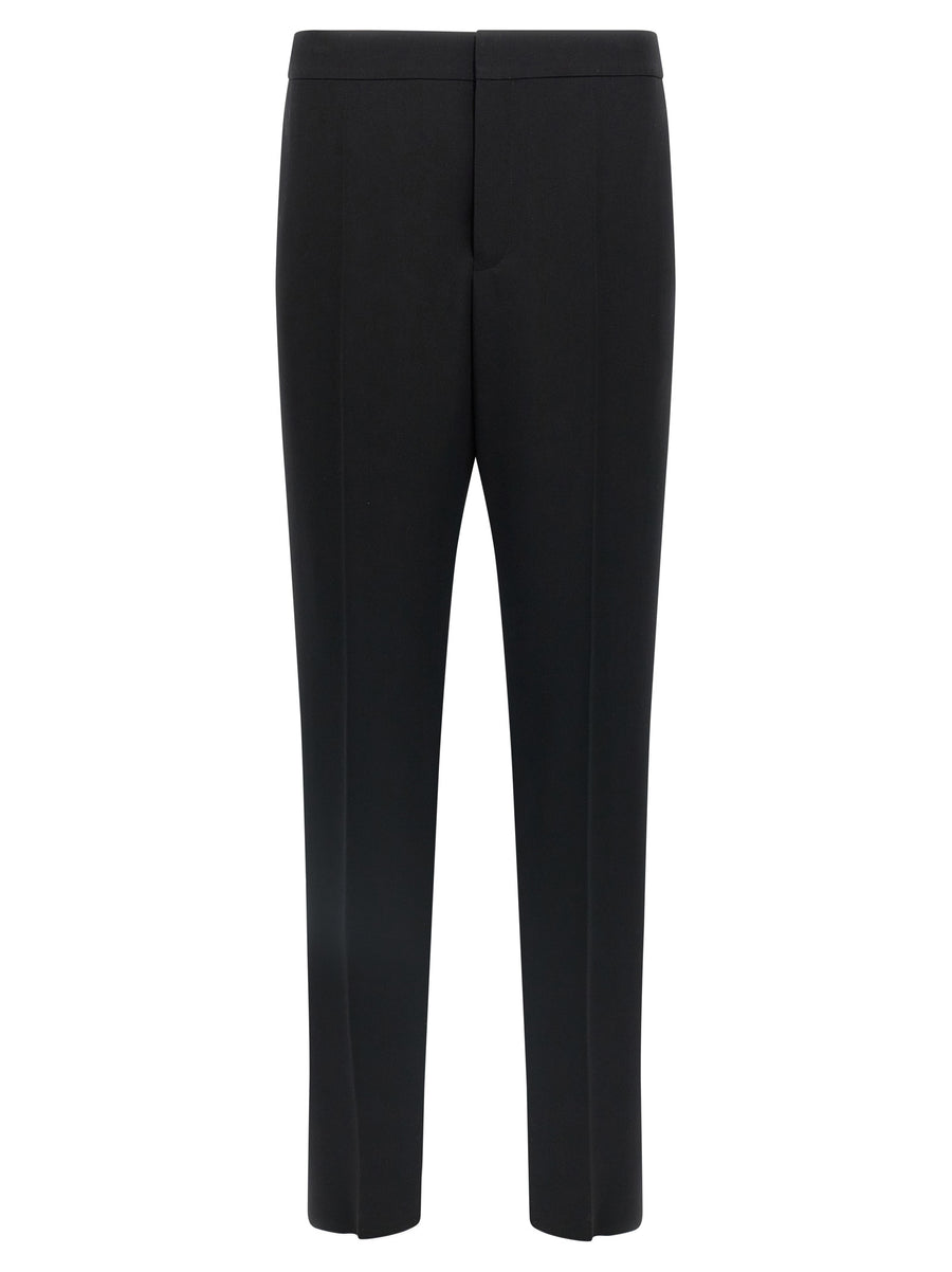 Saint Laurent 100% wool trousers in black