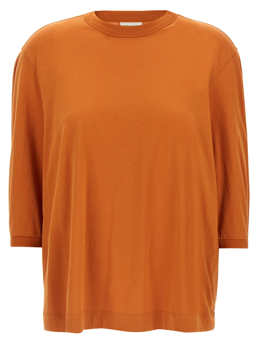 Dries Van Noten 100% Cotton t-shirt in orange