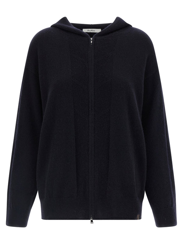 Max Mara 100% Cashmere cardigan in navy