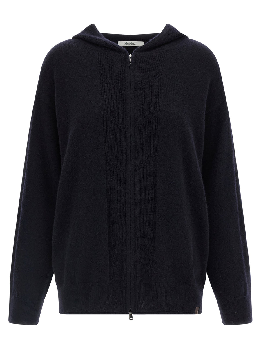 Max Mara 100% Cashmere cardigan in navy