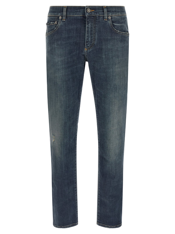 Dolce & Gabbana 99% cotton jeans in blue