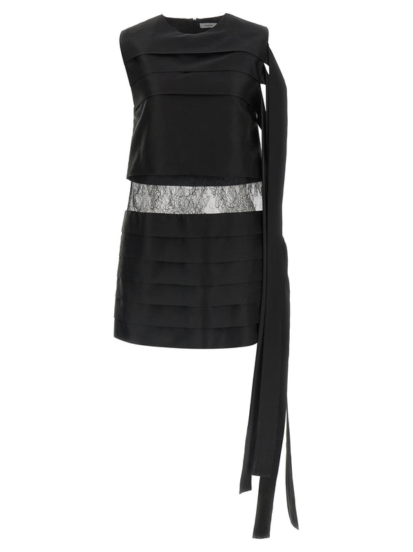 Ferragamo 100% Silk dress in black