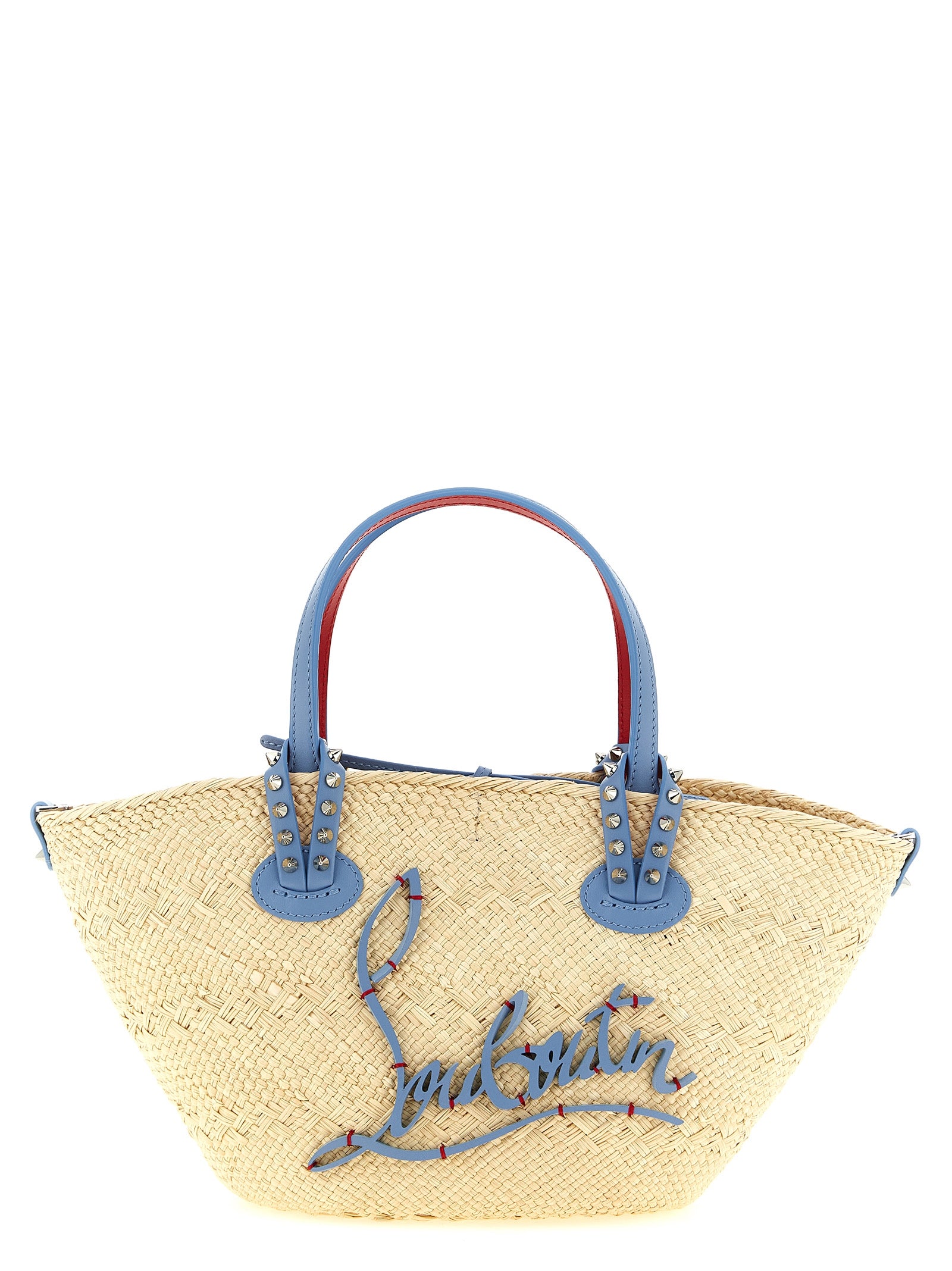 Blue Raffia Handbag Bag
