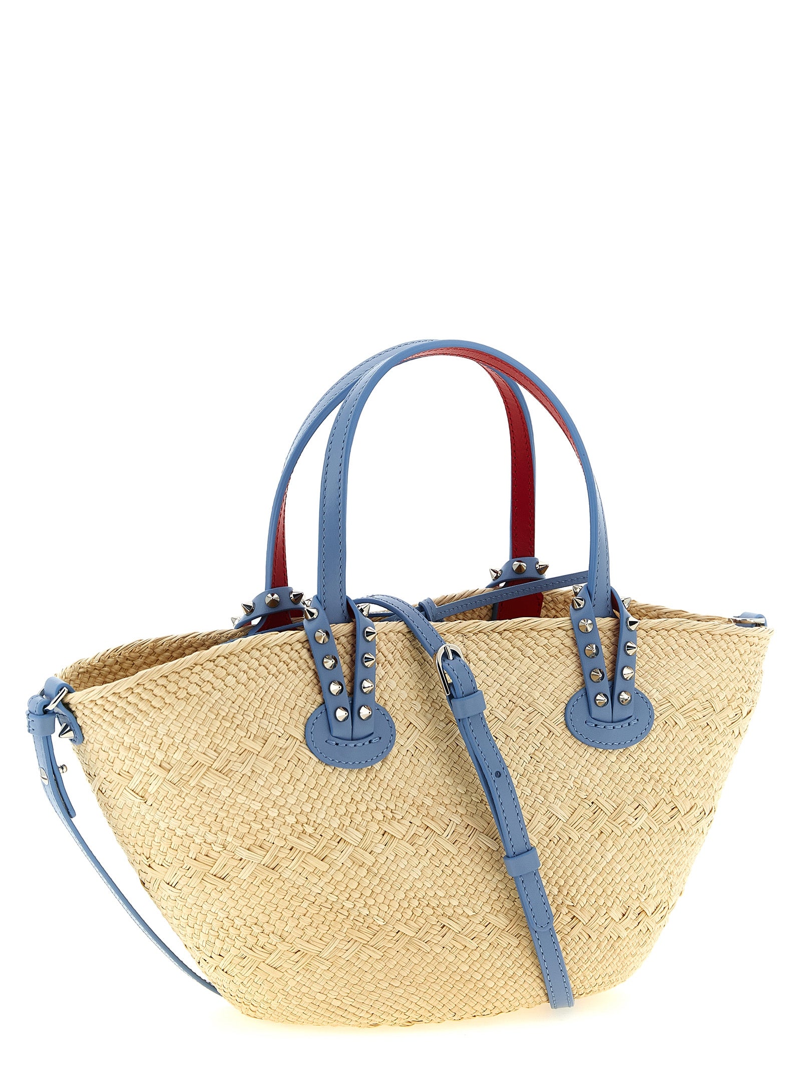 Blue Raffia Handbag Bag