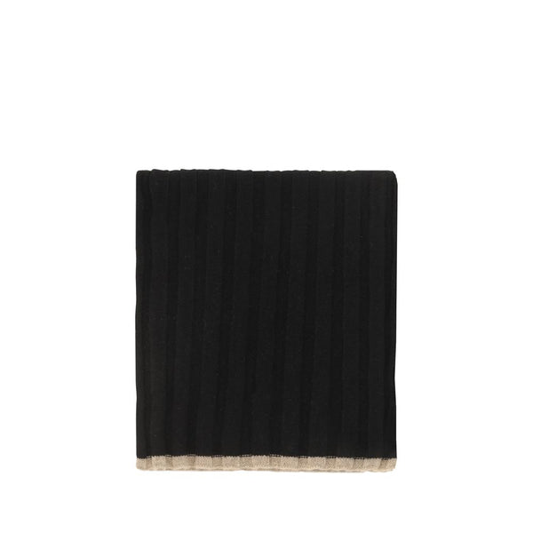 Brunello Cucinelli 100% Kashmir/capra Hircus scarf in black