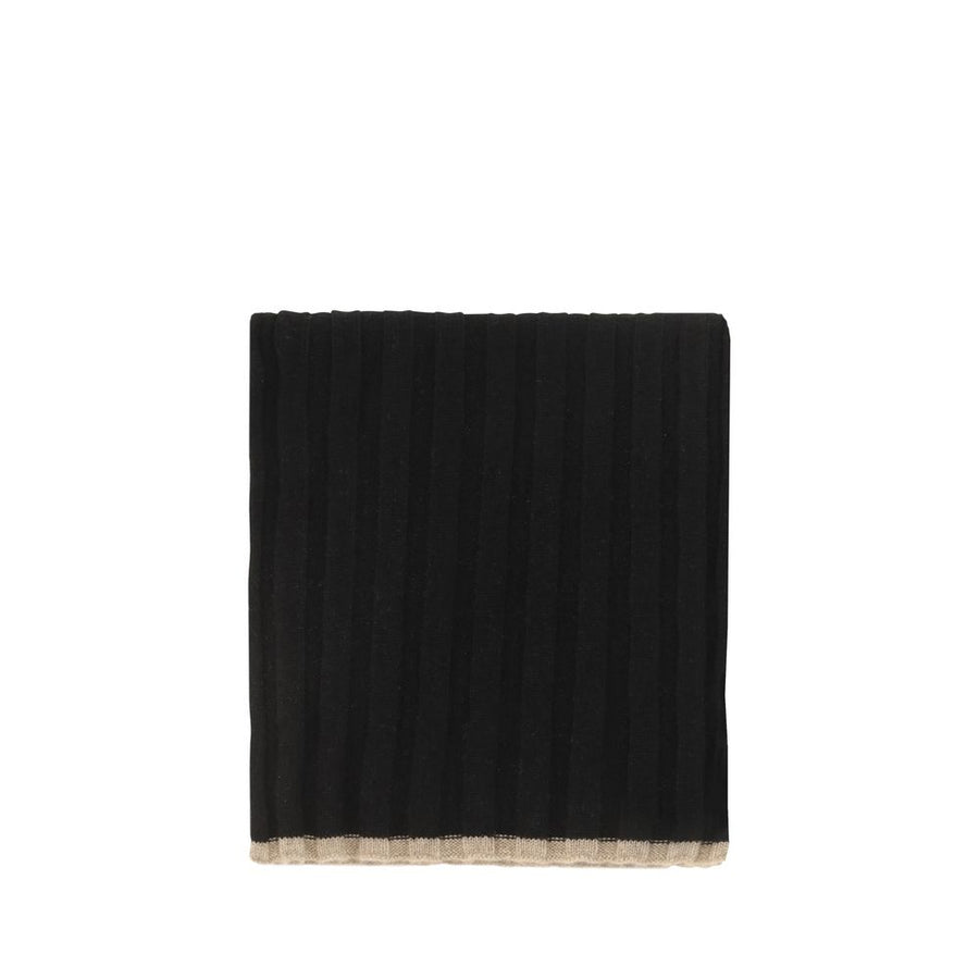 Brunello Cucinelli 100% Kashmir/capra Hircus scarf in black