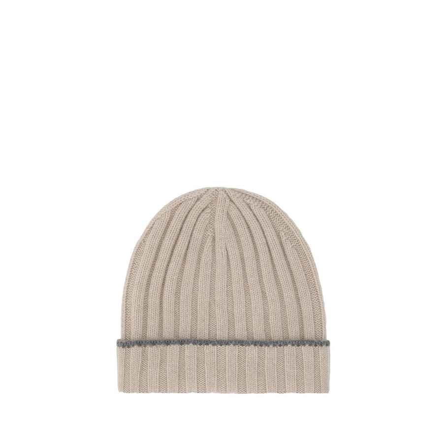 Brunello Cucinelli BRM2240900CZ695BB 100% Cashmere beanie in beige