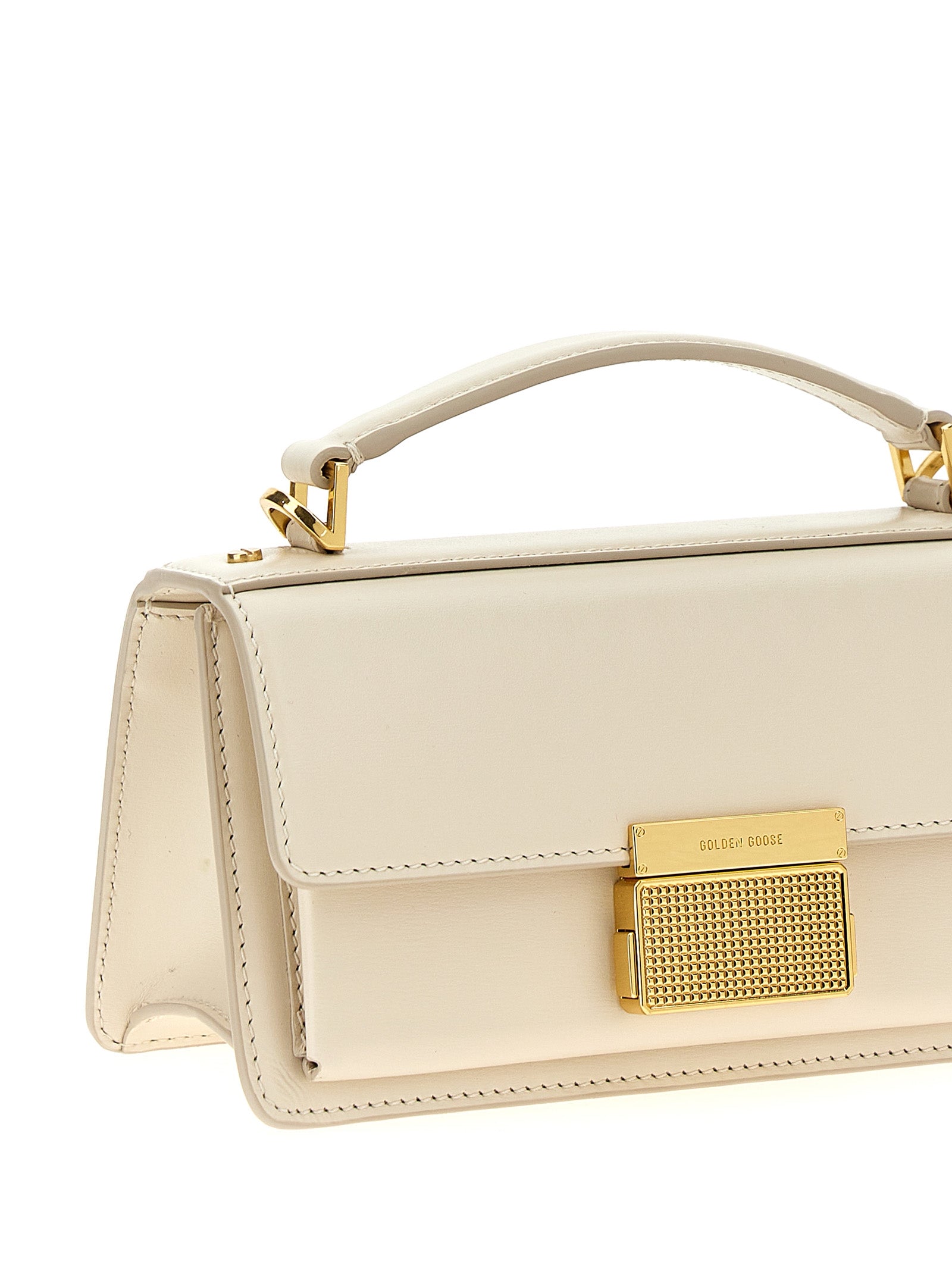 White Cowhide Handbag Bag