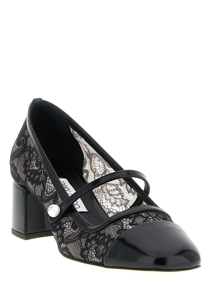 Jimmy Choo Mesh pump in black — view 2
