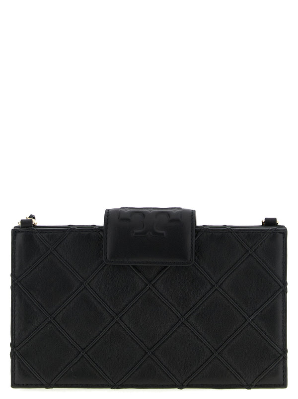 Tory Burch 100% lamb leather wallet in black
