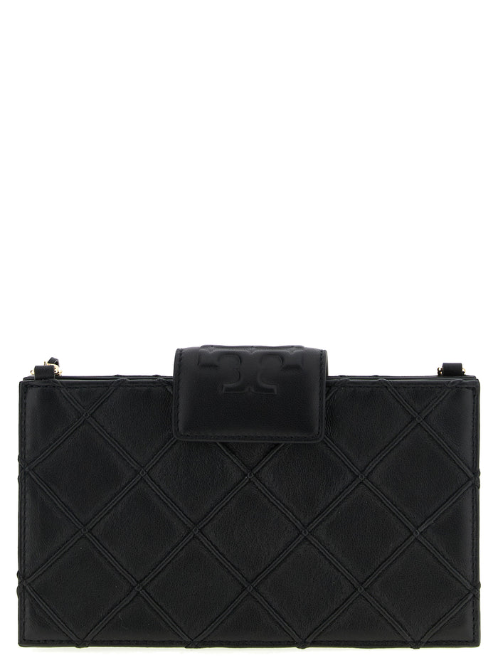 Tory Burch 100% lamb leather wallet in black