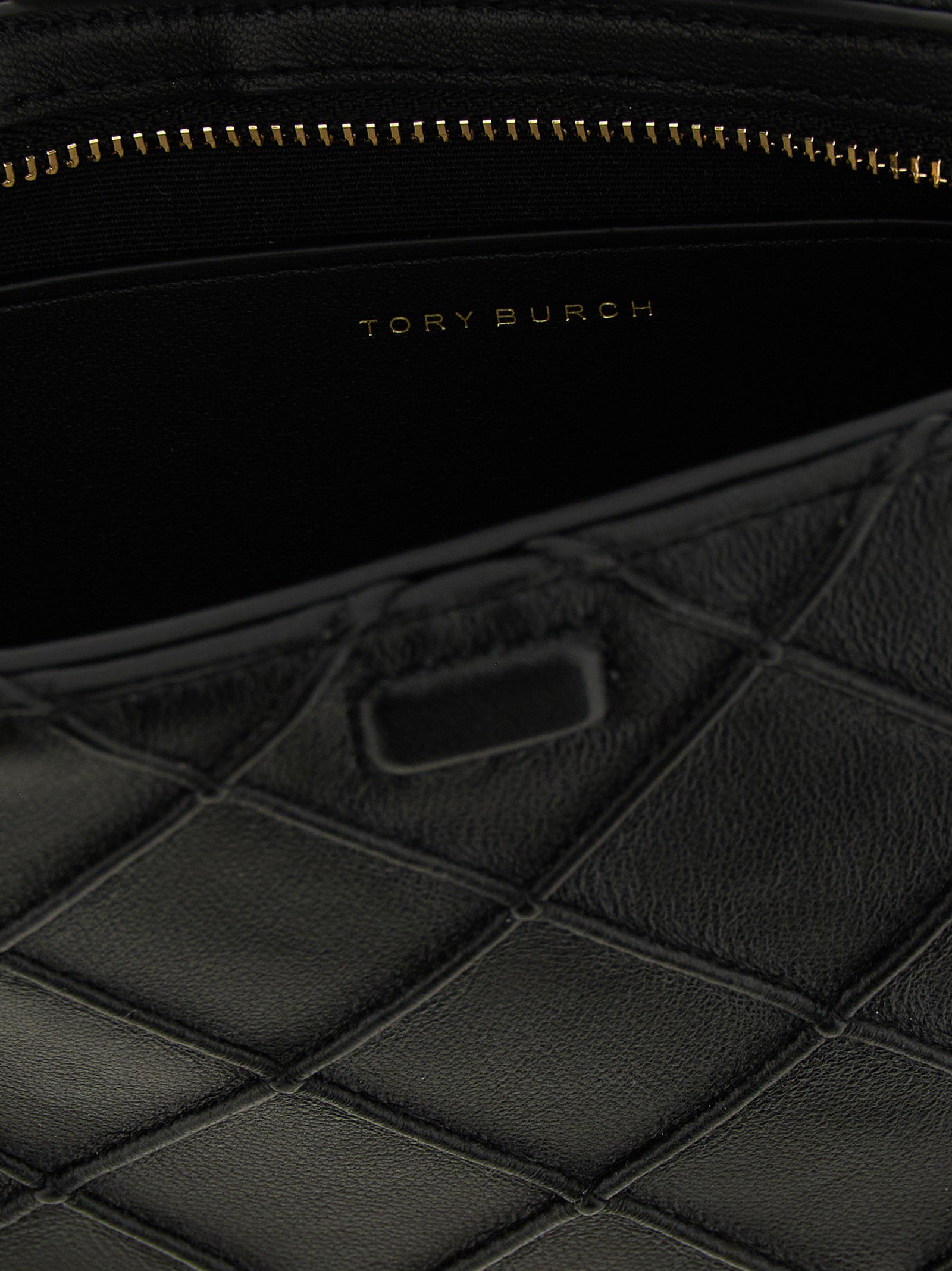 Tory Burch 100% lamb leather wallet in black — view 4