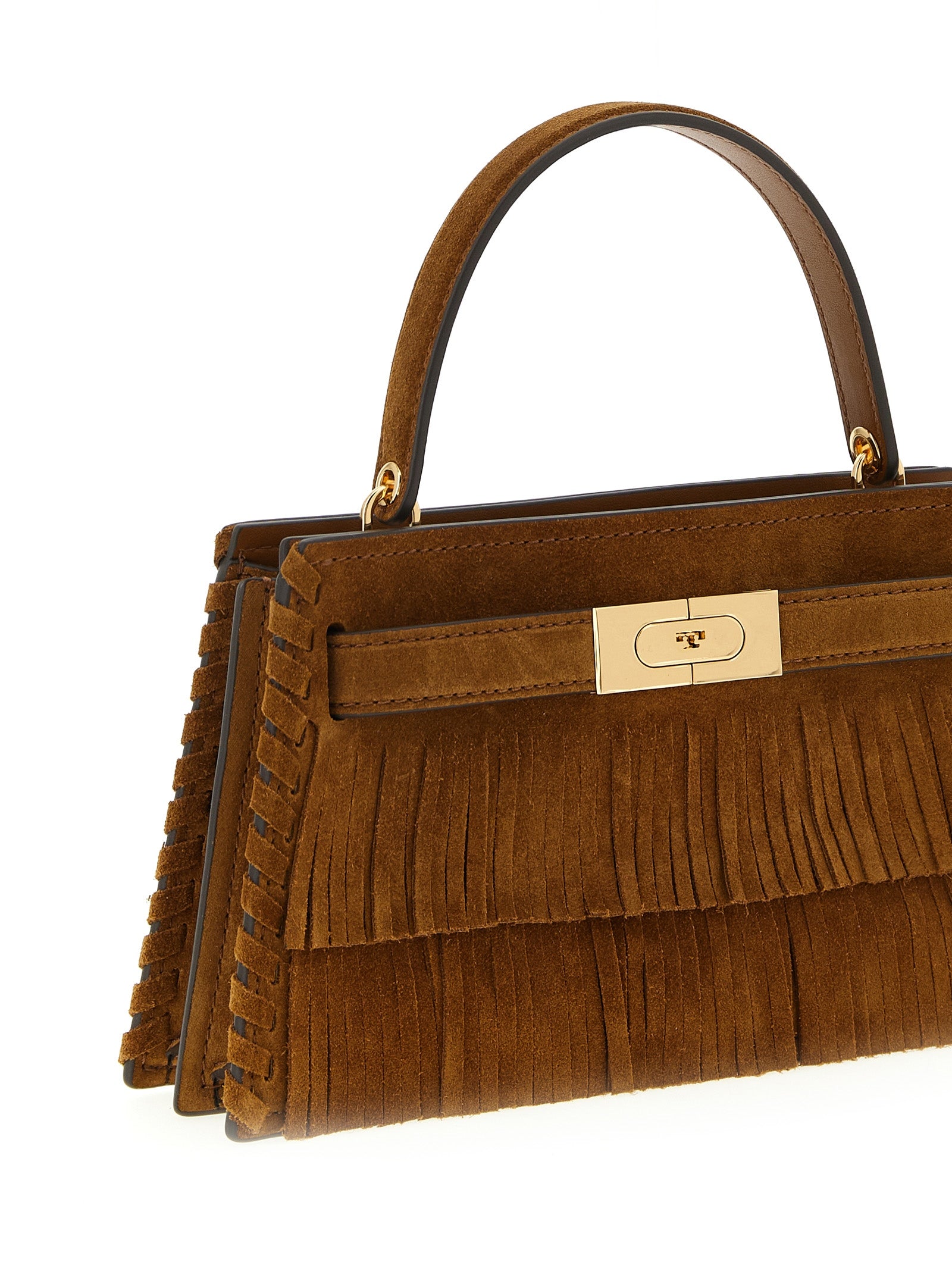 Brown Bovine Leather Handbag Bag