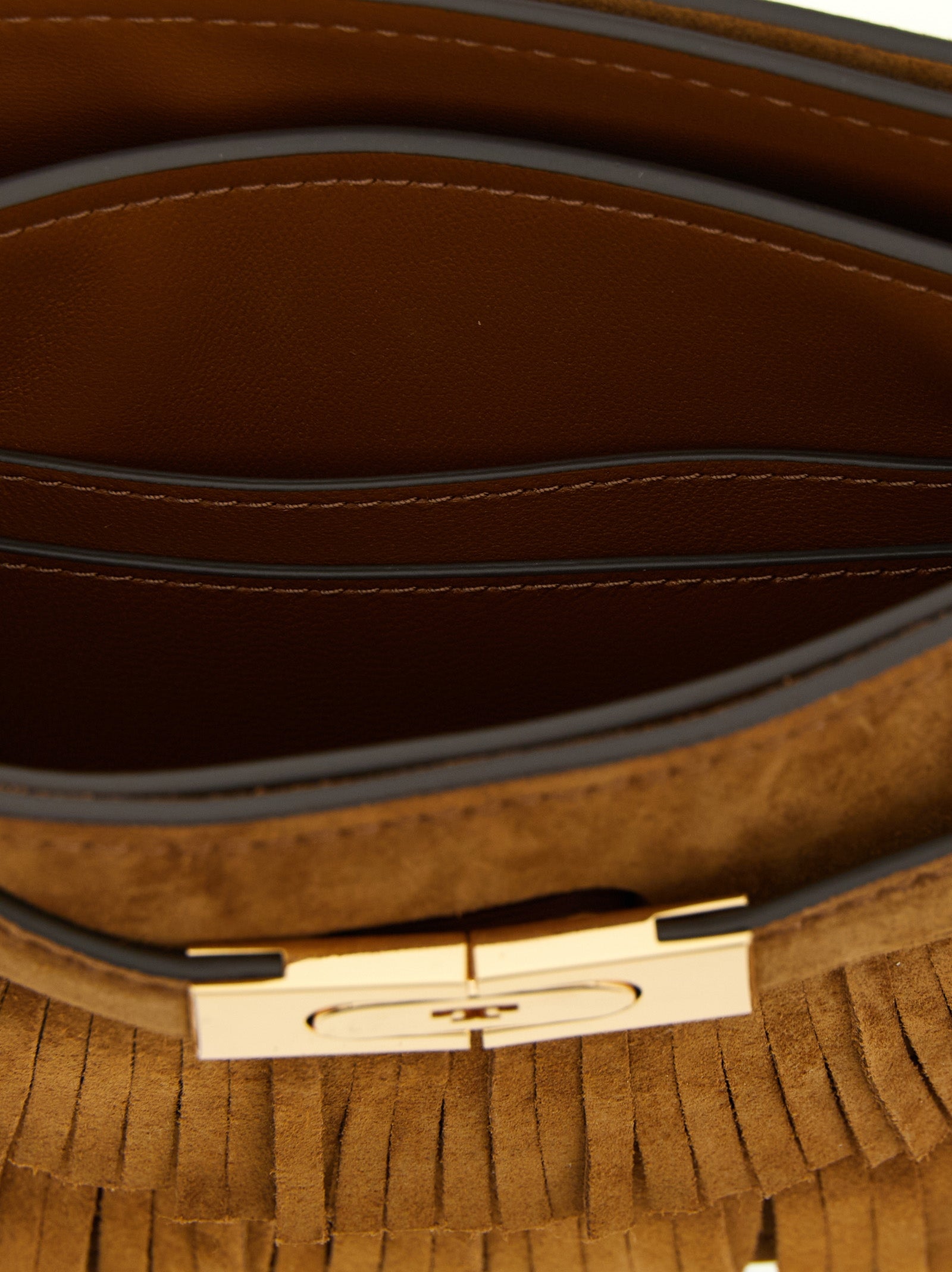 Brown Bovine Leather Handbag Bag