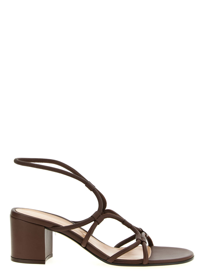 Gianvito Rossi 100% Lamb Leather sandal in brown